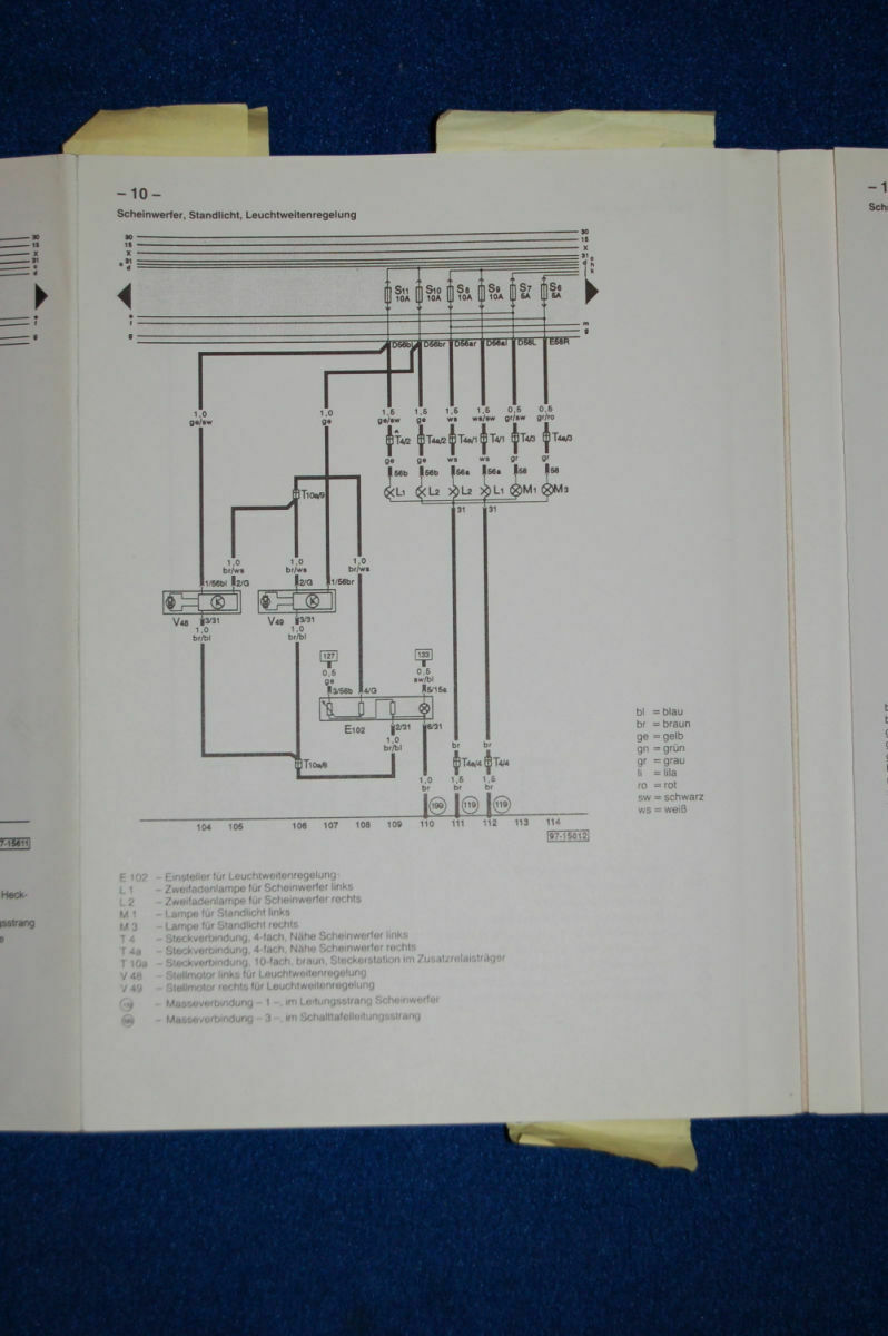 Audi 80 B4 Lichtproblem