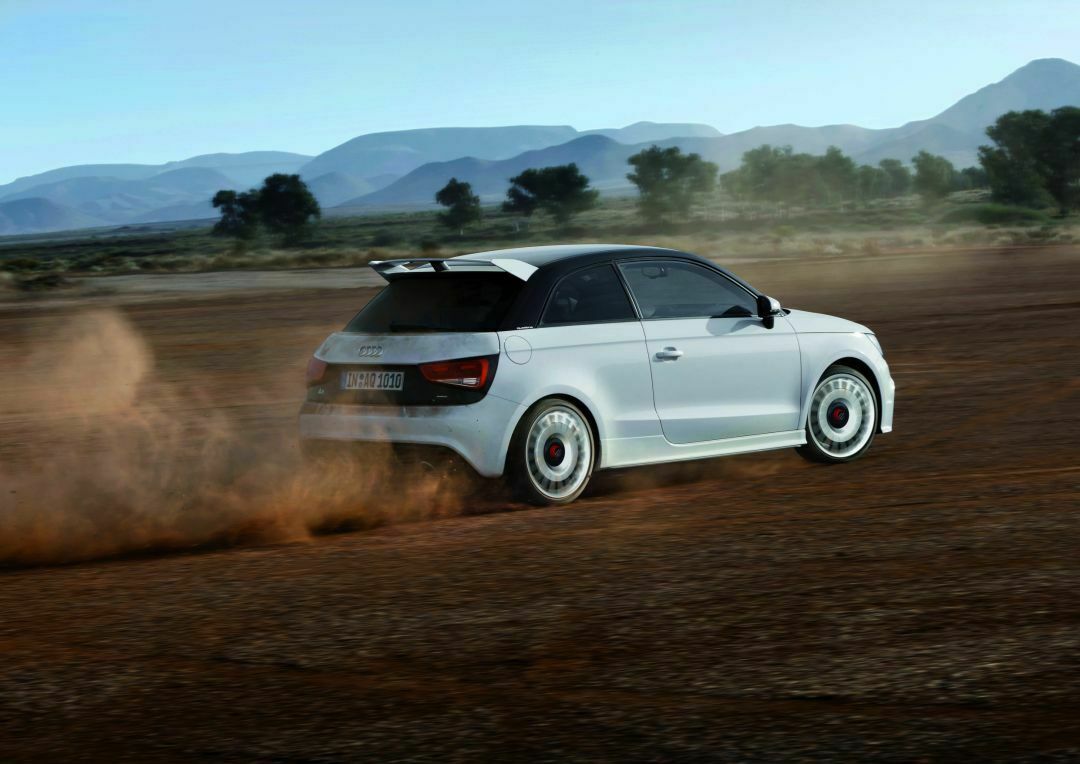 Audi A1 quattro: Staub auwirbeln