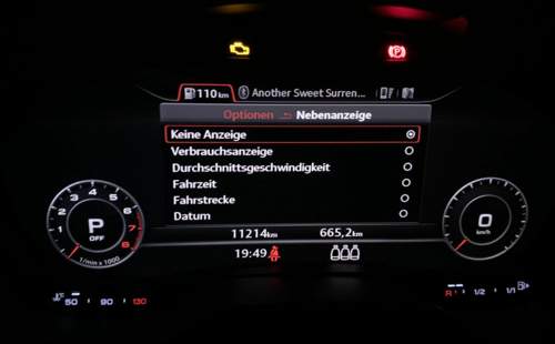 Nebenanzeigen Auswahl