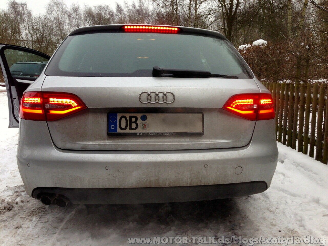 Audi A4 Avant Facelift Rückleuchten nachgerüstet (von Halogen auf Facelift LED)