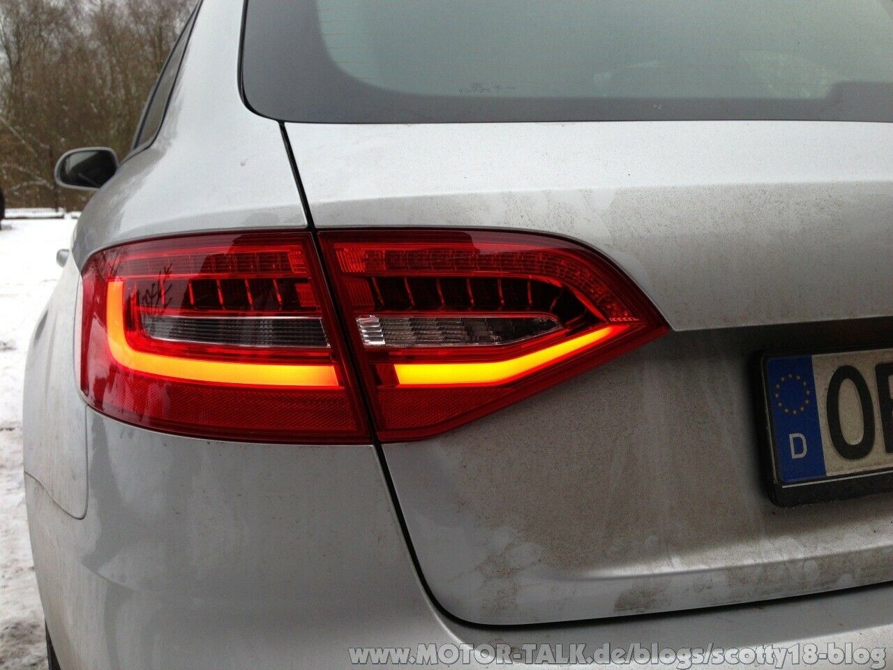 Audi A4 Avant Facelift Rückleuchten nachgerüstet (von Halogen auf Facelift LED)