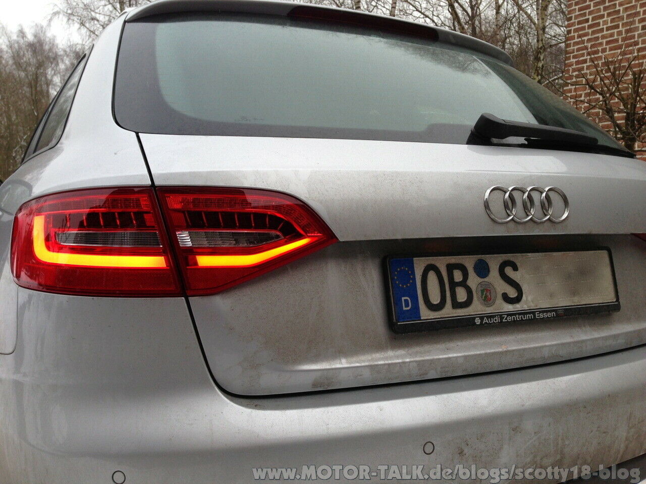 Audi A4 Avant Facelift Rückleuchten nachgerüstet (von Halogen auf Facelift LED)