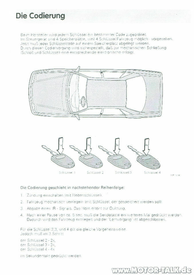 Audi A4 B5 IR Fernbedienung anlernen