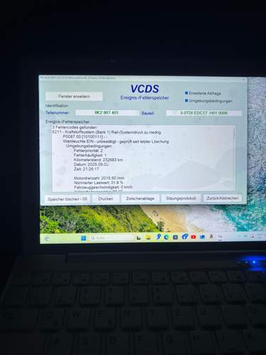 VCDS Fehlercodes