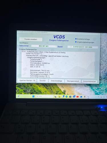 VCDS Fehlercodes