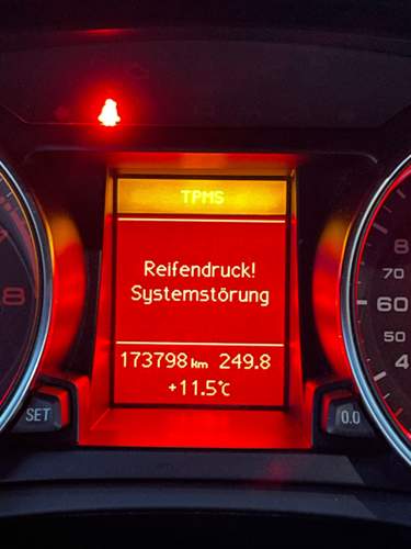 Reifendruck Systemstörung!