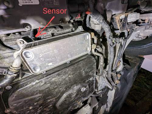 Position des Kurbelwellensensors