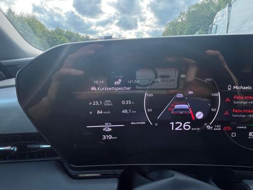 Bei 50km immernoch 93%