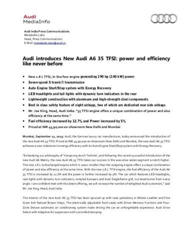 Audi A6 35TFSI