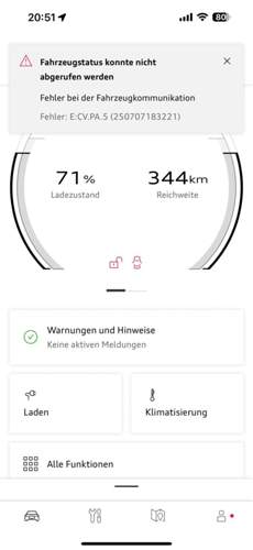 Fehlermeldung