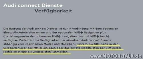 Audi-connect-dienste