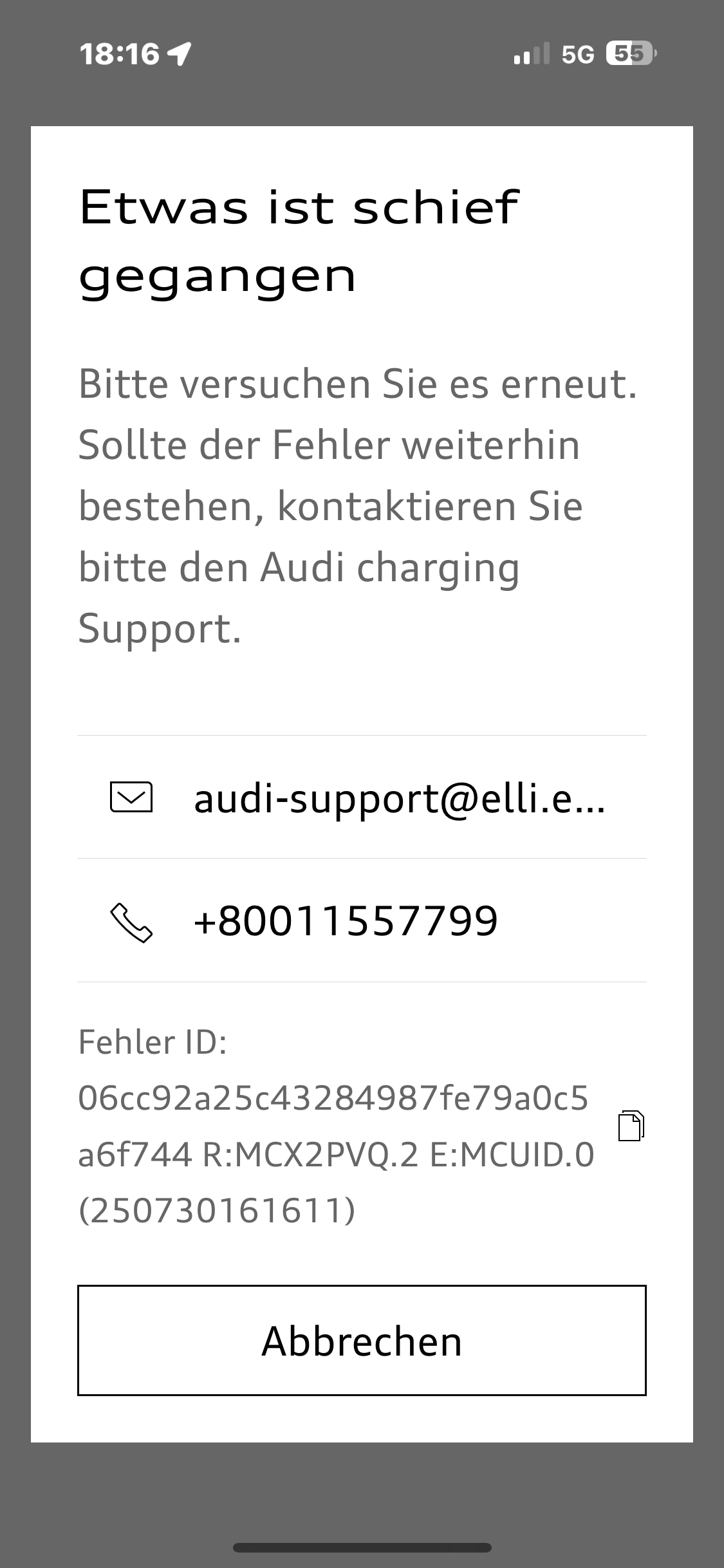 Audi charging