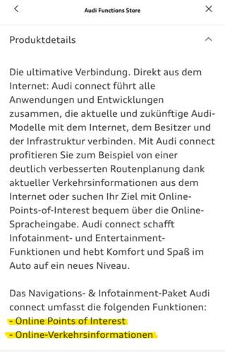Audi Connect & Navigation und Infotainme
