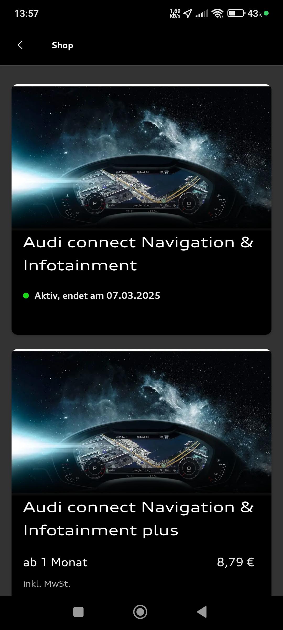 Audi Connect verlängern