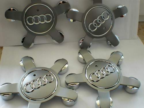 4x Radnabenkappen Für Audi A1 A3 A4 A5 A6 A7 - 58mm Felgendeckel Mit Klebefolie