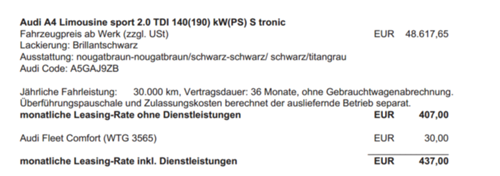 Audi-angebot