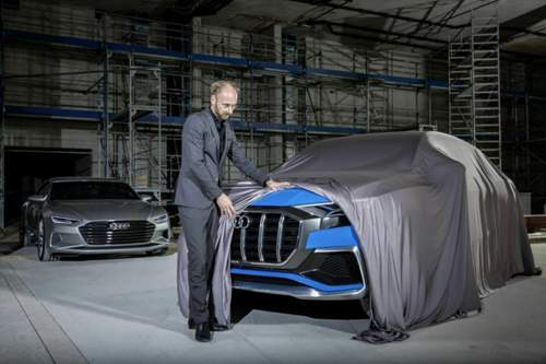 Marc Lichte mit dem Audi Q8 Concept: Die Ingolstädter sind spät dran mit ihrem "SUV-Coupé". BMW und Mercedes teilen sich bisher den Kuchen allein
