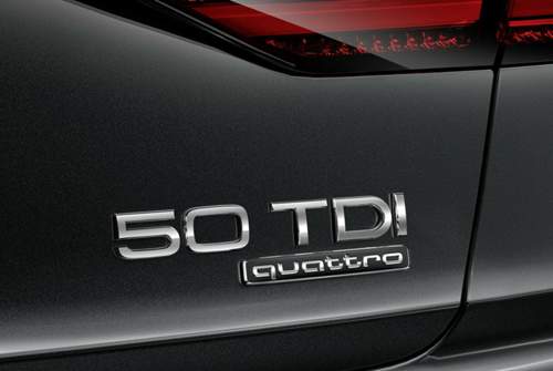 Der Audi A8 mit 3,0 Liter großem Diesel (210 kW/286 PS) heißt zum Marktstart im Herbst 2017 A8 50 TDI