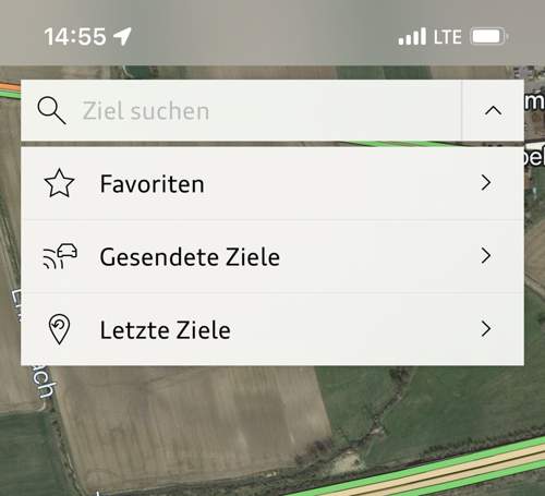 MyAudi App Navigation