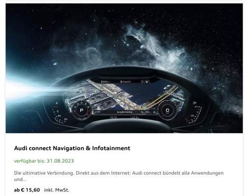 Audi connect Navigation & Infotainment