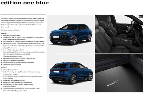 Edition one blue
