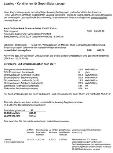 Q8 55 SB Vorführer