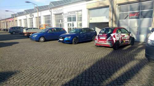 Steinschlagfolierung, vorn