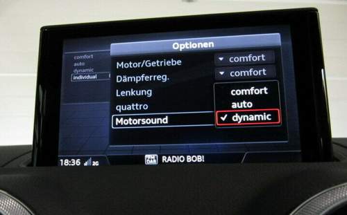 Standard AGA Einstellungen Drive Select
