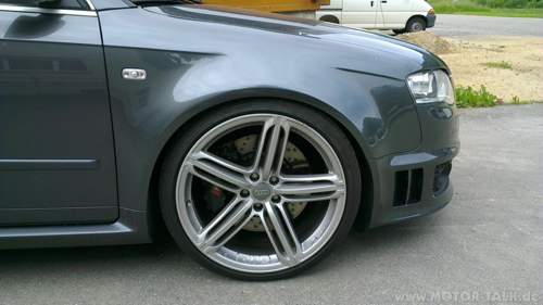 RS4 B7 mit 20" RS6 Felgen und KW Gewinde