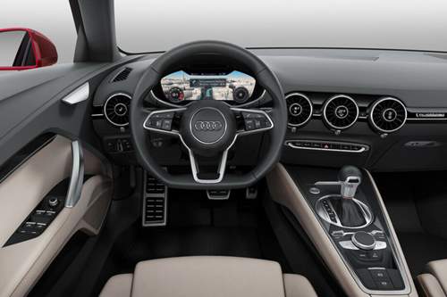 Das Cockpit im Audi TT Sportback entspricht weitestgehend dem des TT Coupé