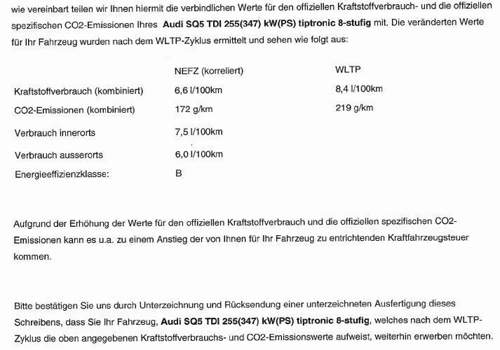 Audi sq5 wltp