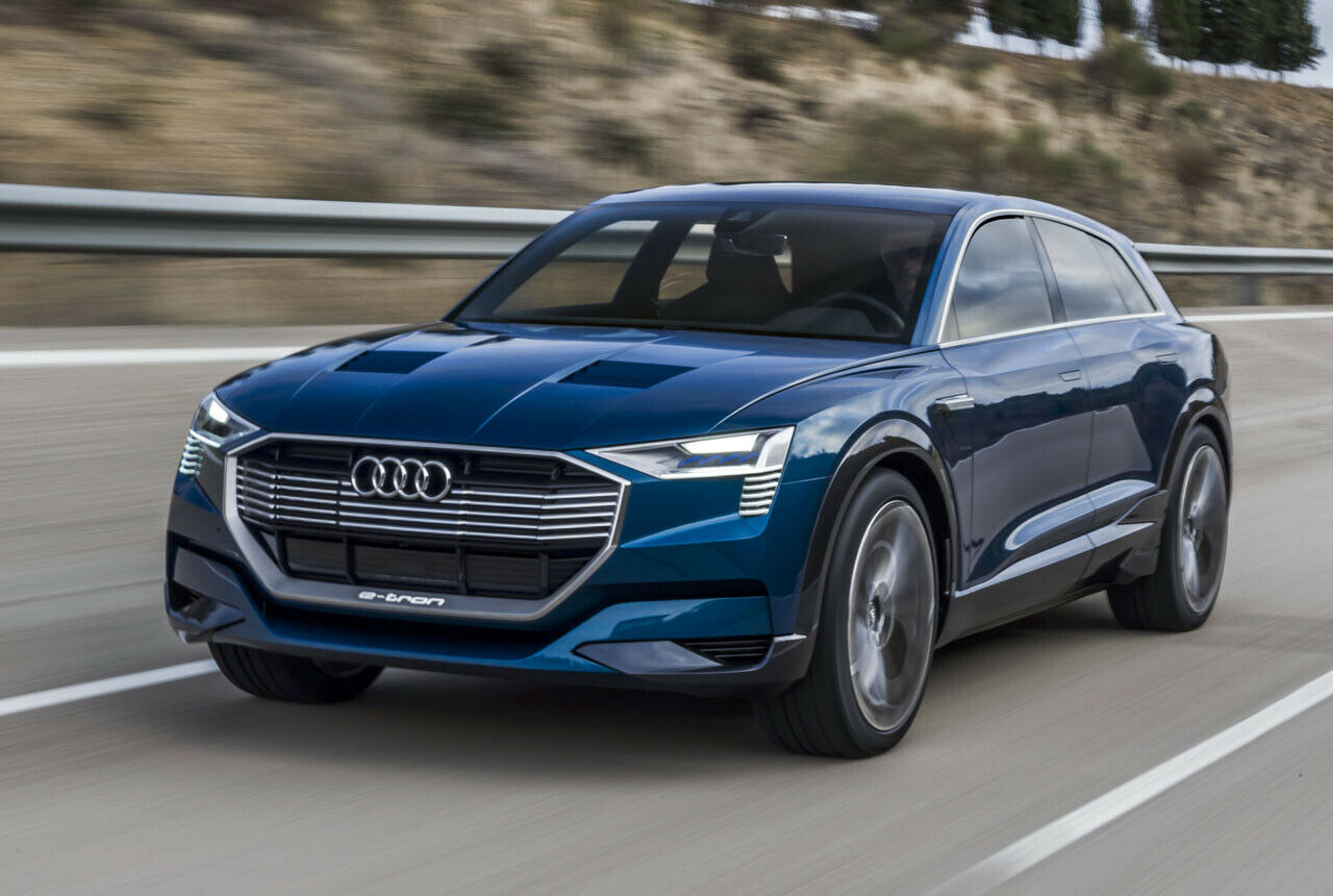 Der Grill bleibt: Der Audi E-Tron Quattro startet 2019. An der Singleframe-Front hält Audi fest