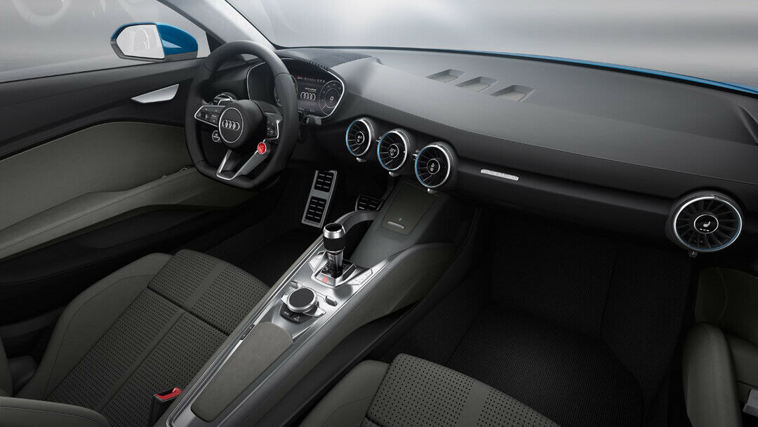 Das Armaturenbrett kommt fast unverändert in den Audi TT