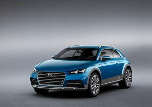 Die Front der Studie übernimmt der neue Audi TT fast unverändert