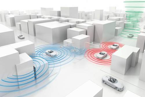 In der Zukunft könnte der Verkehr in Städten durch die Kommunikation zwischen Autos und Infrastruktur deutlich verbessert werden