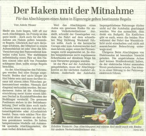 Abschleppen