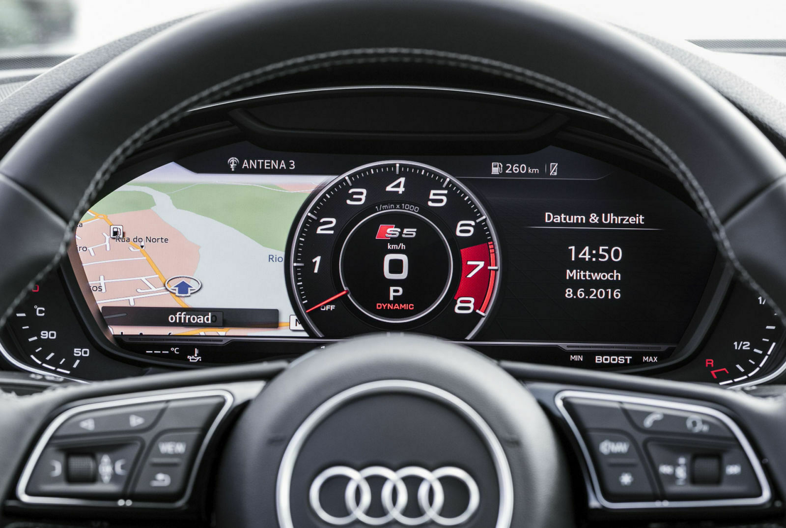 Audi A5: Navi im virtuellen Cockpit