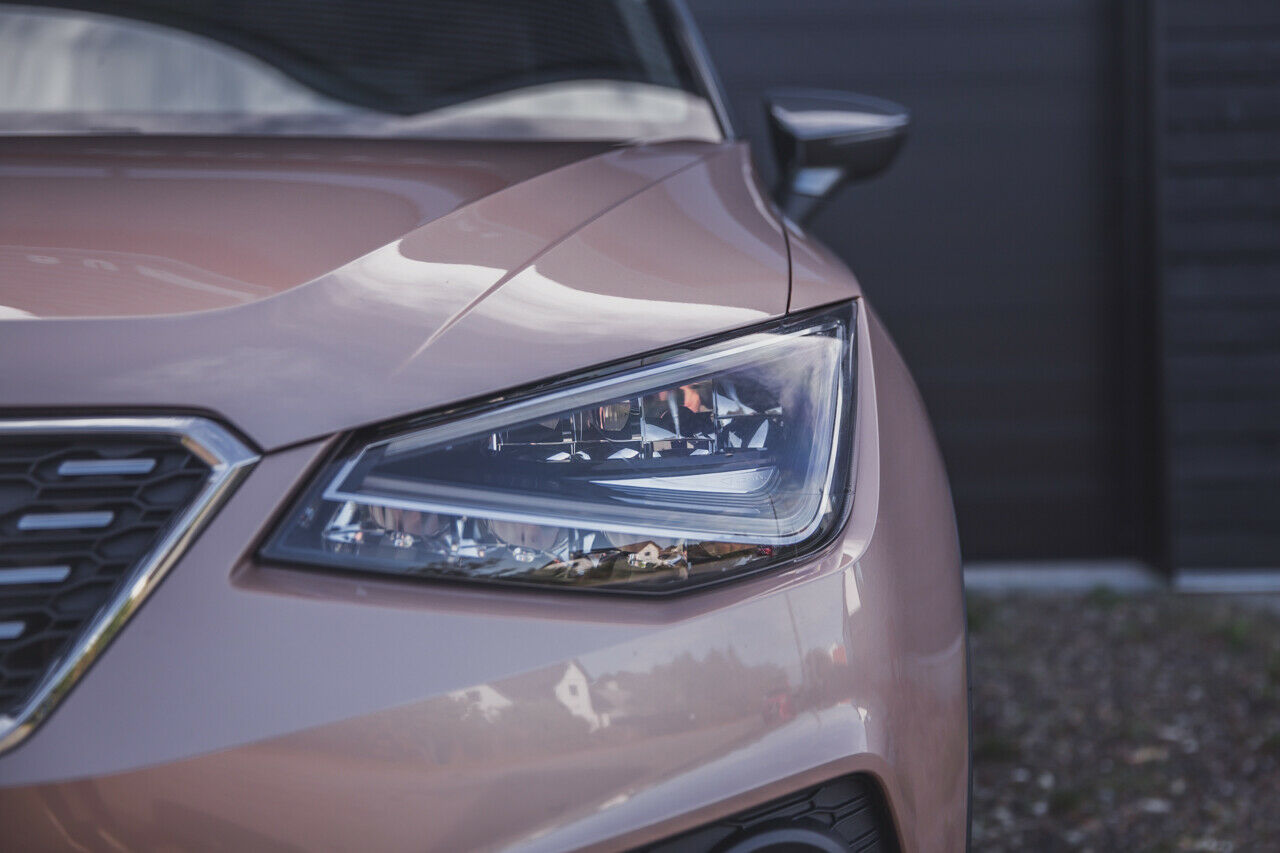 Die Scheinwerfer des Seat Arona stammen, wie viele Designelemente, vom neuen Ibiza ab