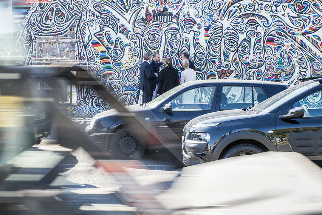 Zwischenstopp an der East Side Gallery