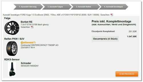Borbet 17 Zoll