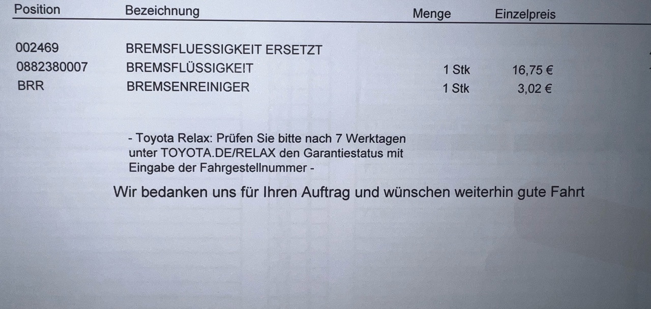 Auris Inspektionskosten realistisch?