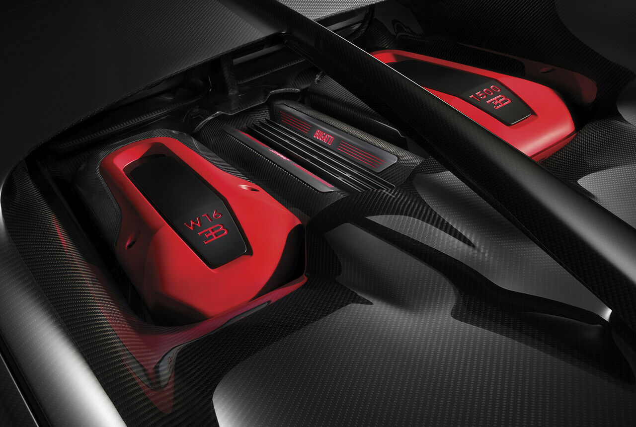 16 Zylinder, 8 Liter Hubraum, 4 Turbos, 1.500 PS: Der Motor des Bugatti Chiron