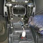 Blende hinten abgezogen