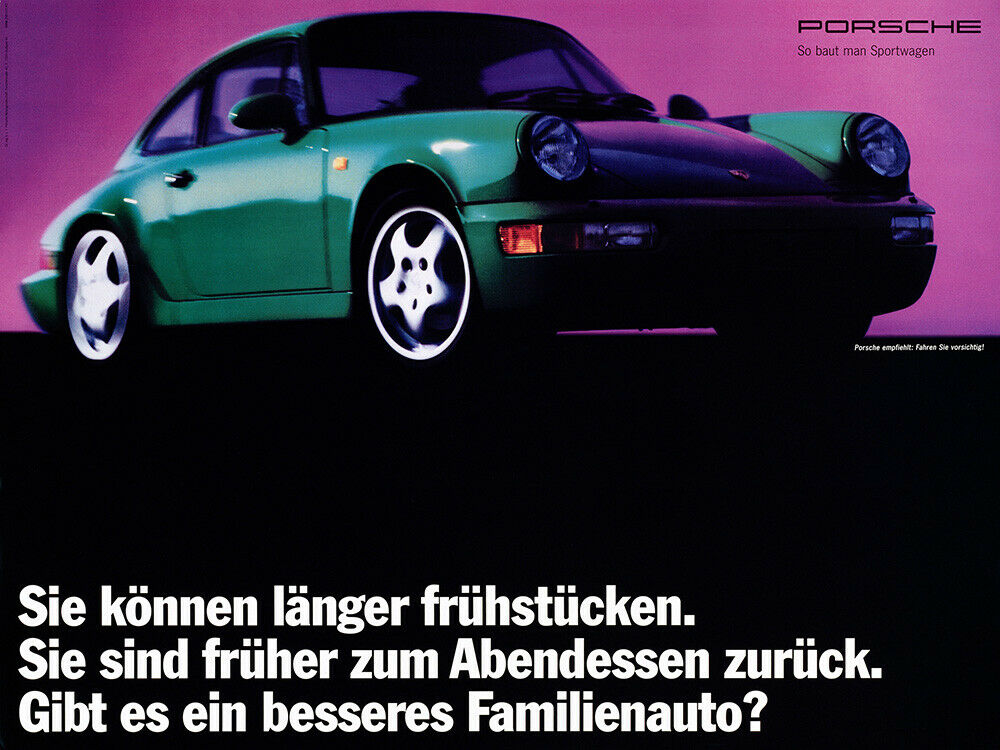 Schöne Argumentation: Porsche 911 als Familienauto.