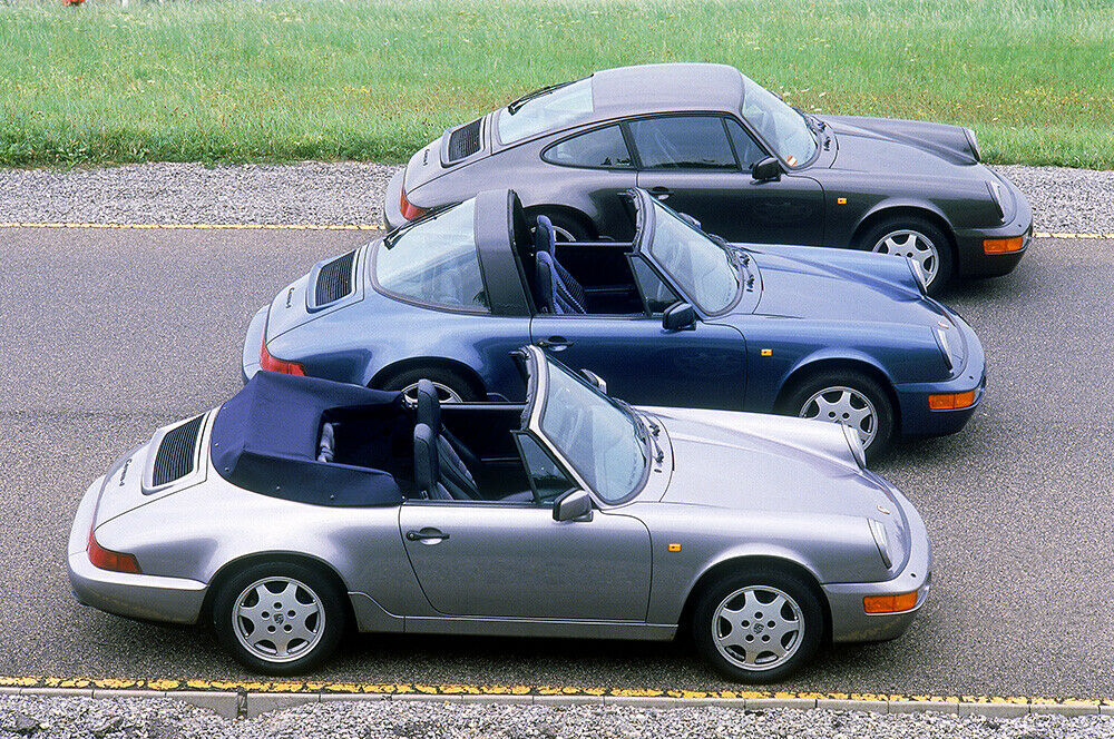 Porsche baute den 964 als Coupé, Targa und Cabriolet.
