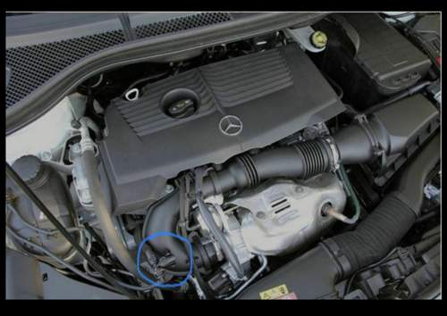 Motor M270.910 Überlaufschlauch