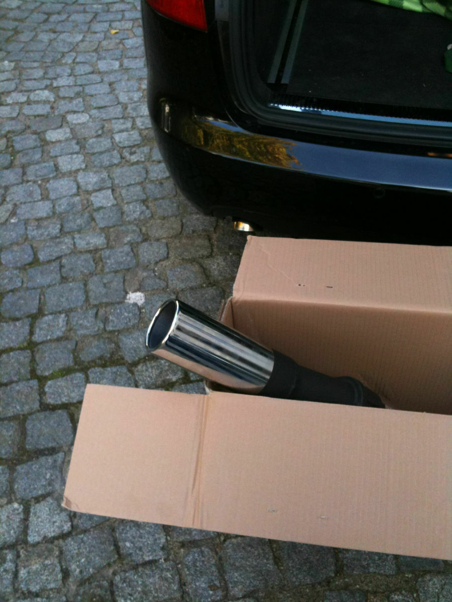 Auspuff endtöpfe entfernen beim 3.0 tdi 4f