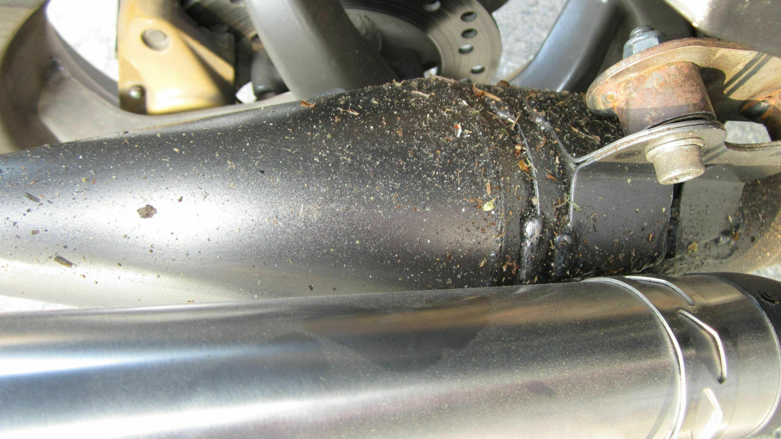 Auspuff lackiert und runter gefallen