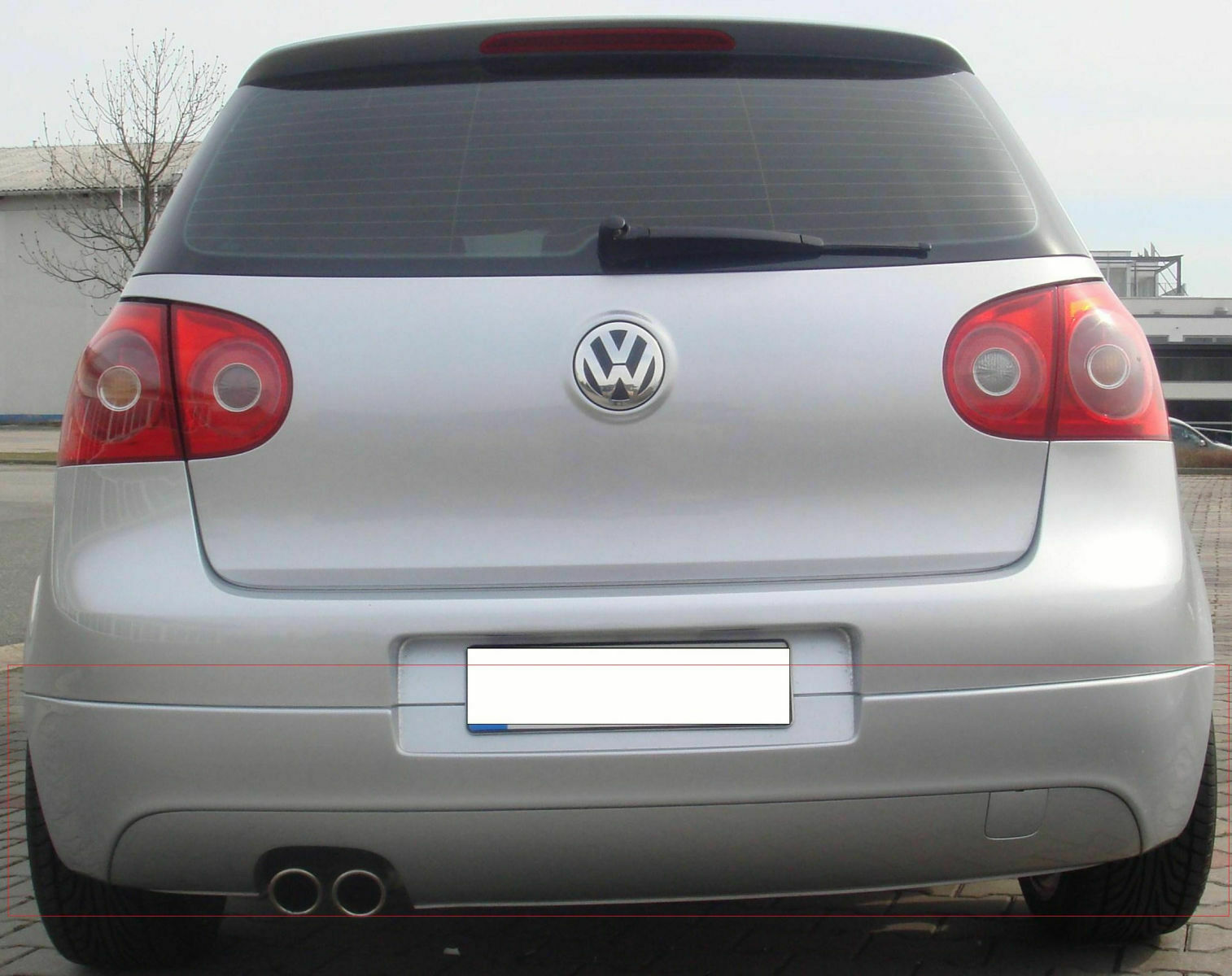 Auspuffblende Golf V Umbau auf GTI
