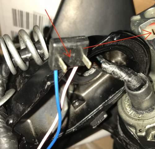 Stecker für Anklapp-Motor Spiegel 4F FL